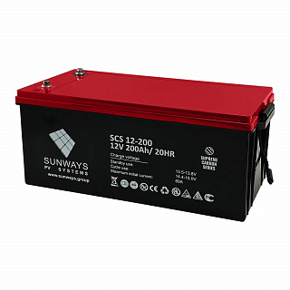 Аккумуляторная батарея SUNWAYS CARBON SCS 12-200 Аккумуляторная батарея SUNWAYS CARBON SCS 12-200