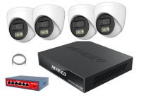 Комплект Видеонаблюдения IP Внутренний на 4 камеры HI-KOMT5MP4В Комплект Видеонаблюдения IP Внутренний на 4 камеры HI-KOMT5MP4В