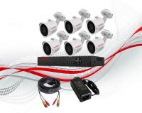 Комплект видеонаблюдения уличный 6 камер 5МР Комплект видеонаблюдения уличный 6 камер 5МР