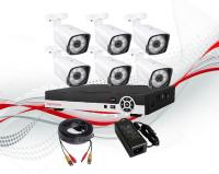 Комплект видеонаблюдения уличный 6 камера 1080P FullHD Комплект видеонаблюдения уличный 6 камера 1080P FullHD