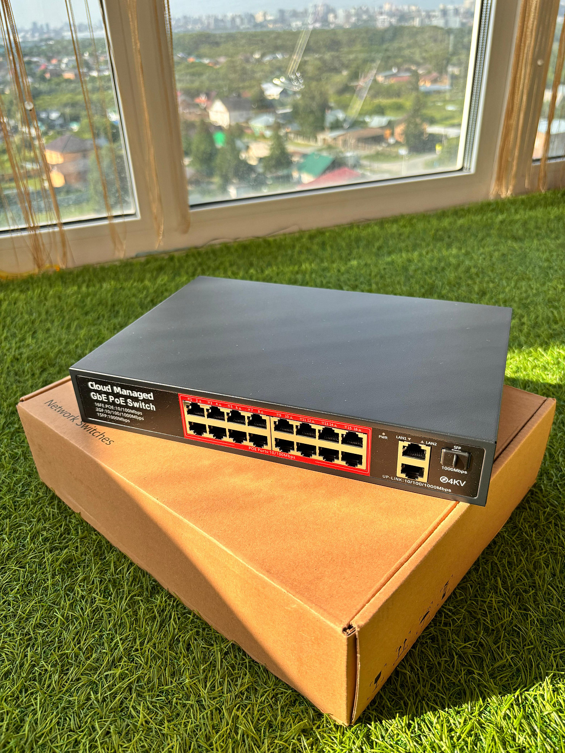 Управляемый сетевой коммутатор POE 16 портов DAS-link PS316G V6